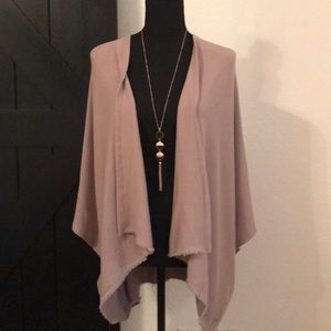 Champagne Color - Ribbed ULTRA Soft Poncho